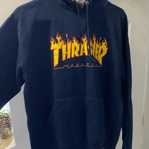 Women’s thrasher navy blue hoodie